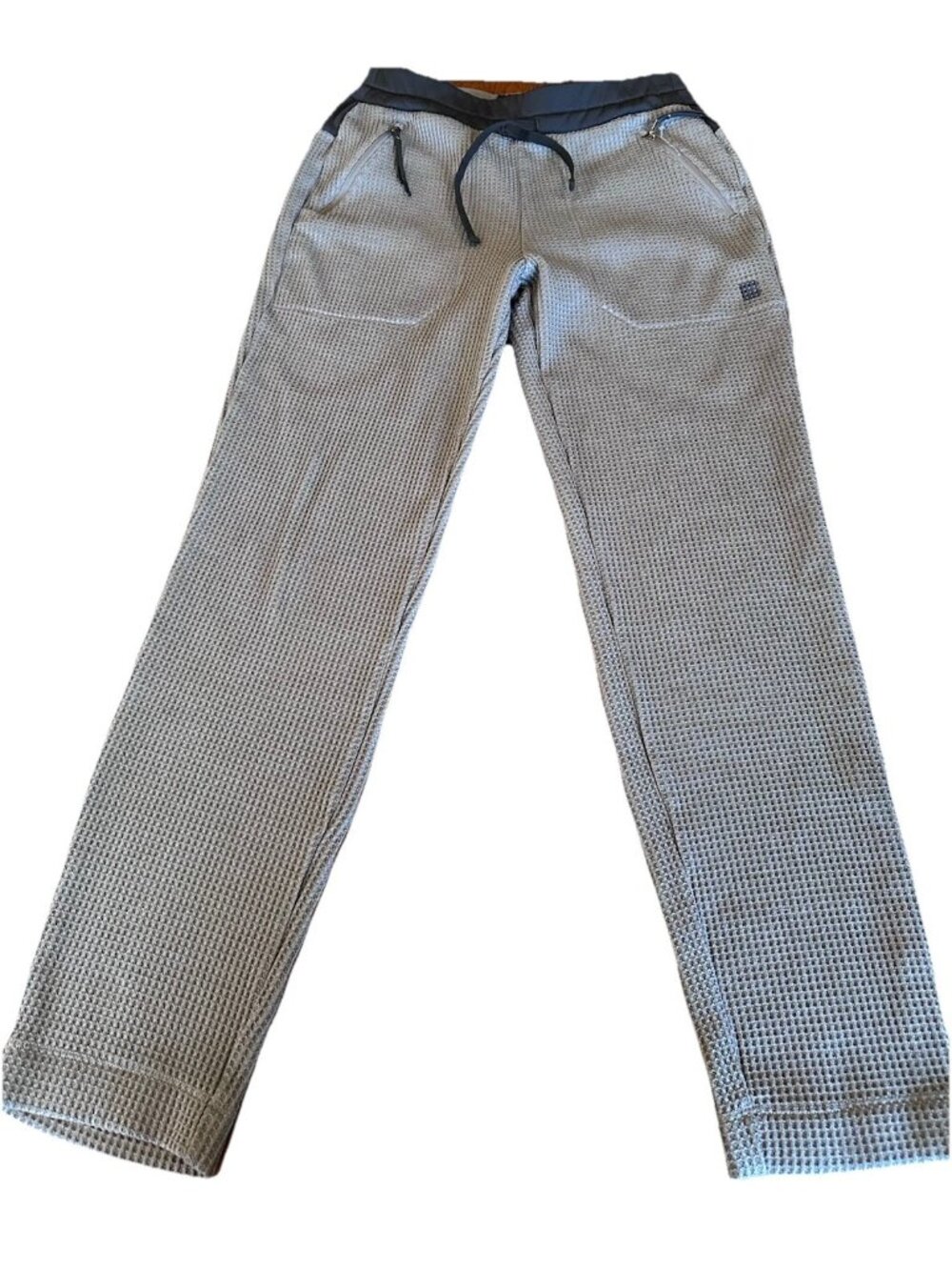 Burton Women's Waffle Knit Base Layer Pants Light Gray Heather Joggers Size M